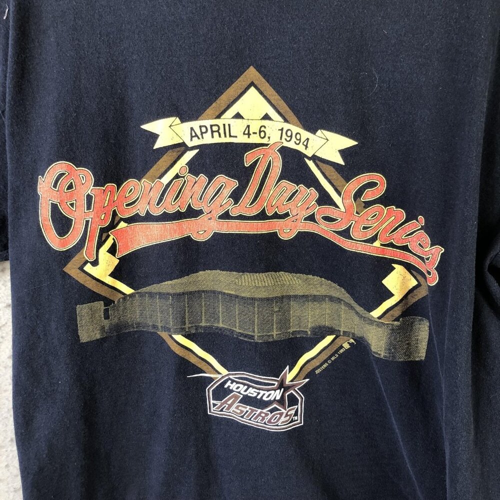 Vintage Houston Astros Shirt Mens XL Blue MLB Baseball Artex Astrodome 90s